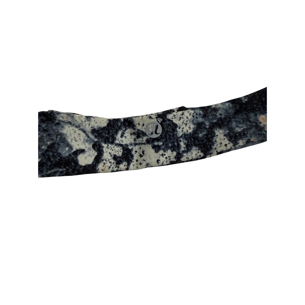 Lululemon Headband Womens One Size Black White Marble Fringe Fighter